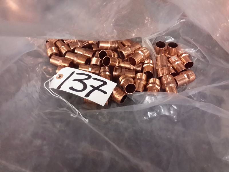 lot 137 image: Copper Fittings, 34 in Adapters
