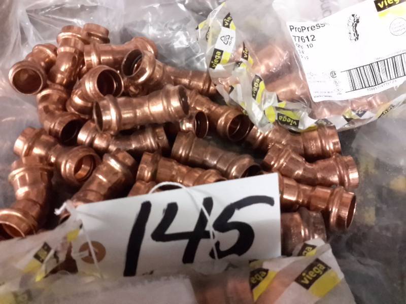 lot 145 image: Copper Fittings 34 in PRO PRESS PXP