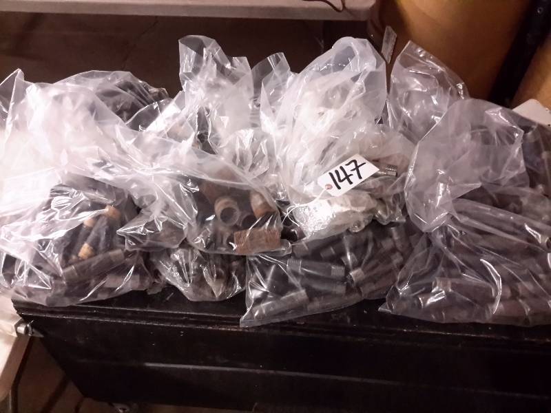 lot 147 image: Large lot of Cast Nipples and elbows