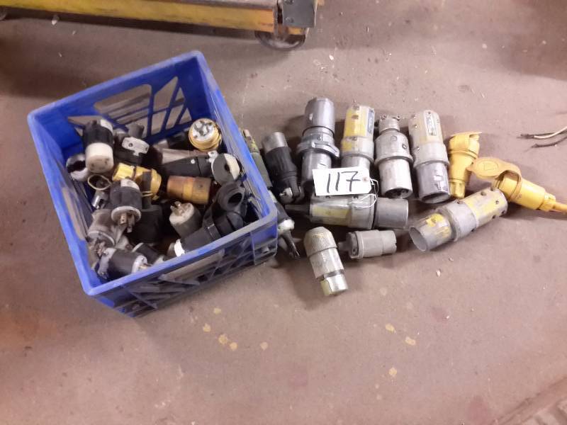 lot 117 image: Lot of Plug ends.. A few Appleton Plugs