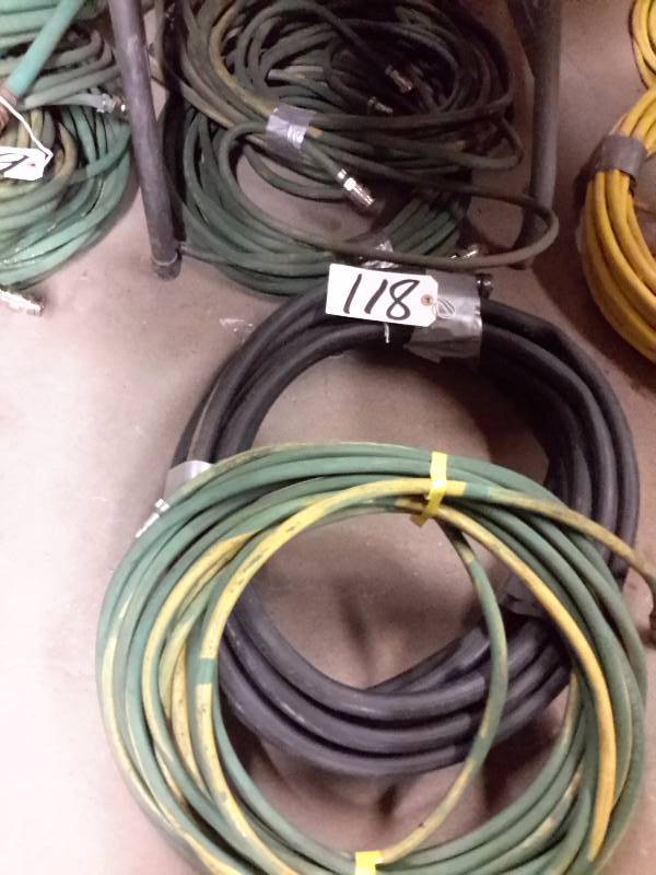 lot 118 image: 3, Small Diameter, Air hose  1 water hose