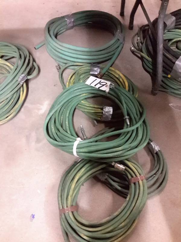 lot 119 image: 3, Small Diameter, Air hose  1 water hose