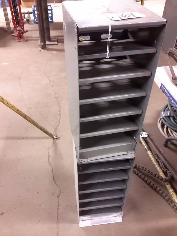 lot 161 image: 2, Industrial size letter files.  12in x 12 in x 24in h