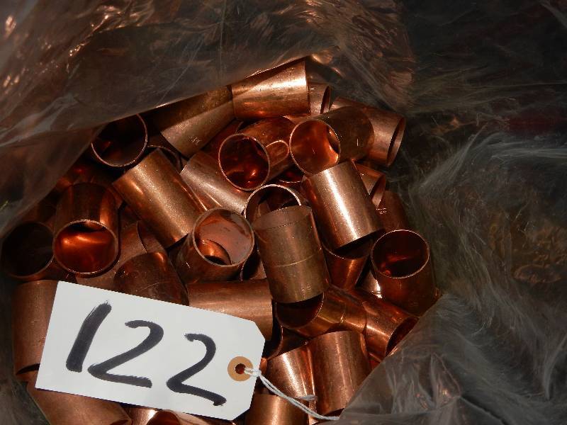 lot 122 image: Copper Fittings 1 14 Couplings