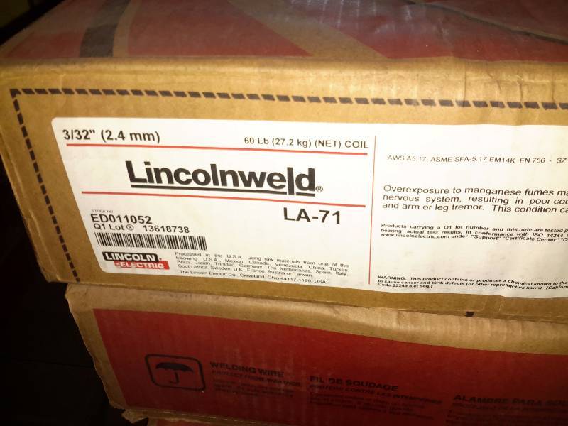 lot 195E image: 5 Boxes, Lincolnweld, LA71