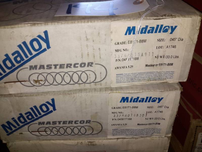 lot 194 image: 7 Boxes of Misc. Welding Rods..