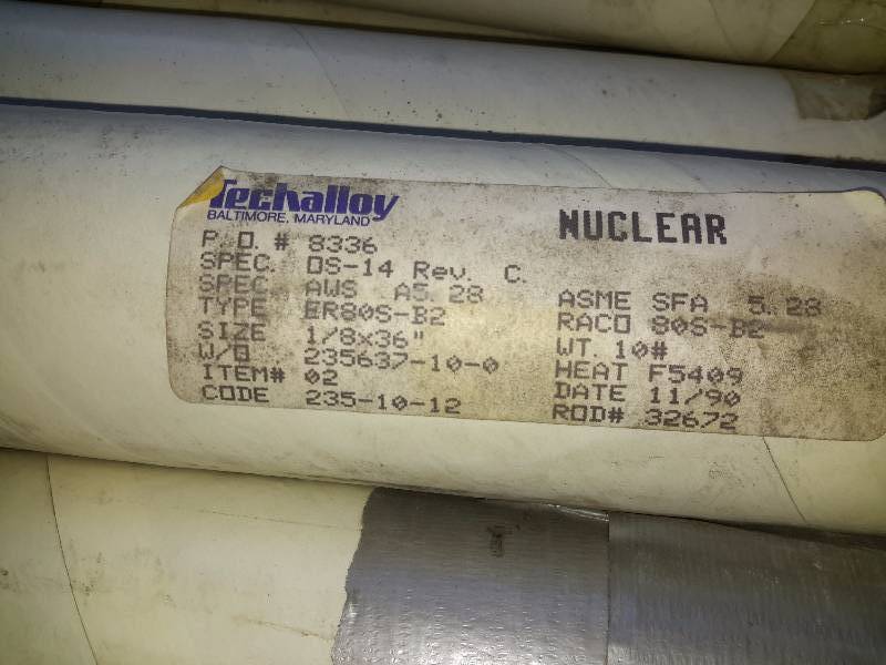 lot 201 image: 10, Techalloy, 8336