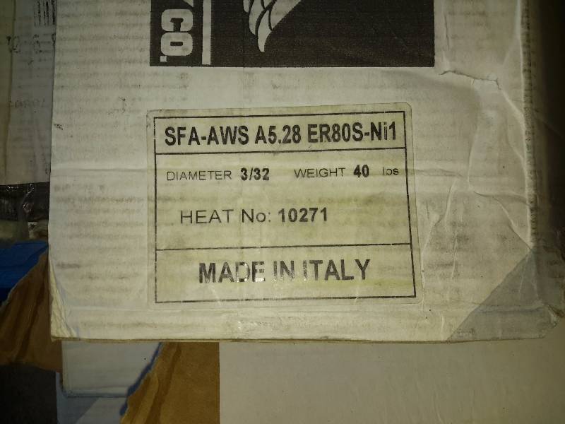 lot 203 image: 10, SFA AWS A5.28 ER803 NI1 Welding Rods