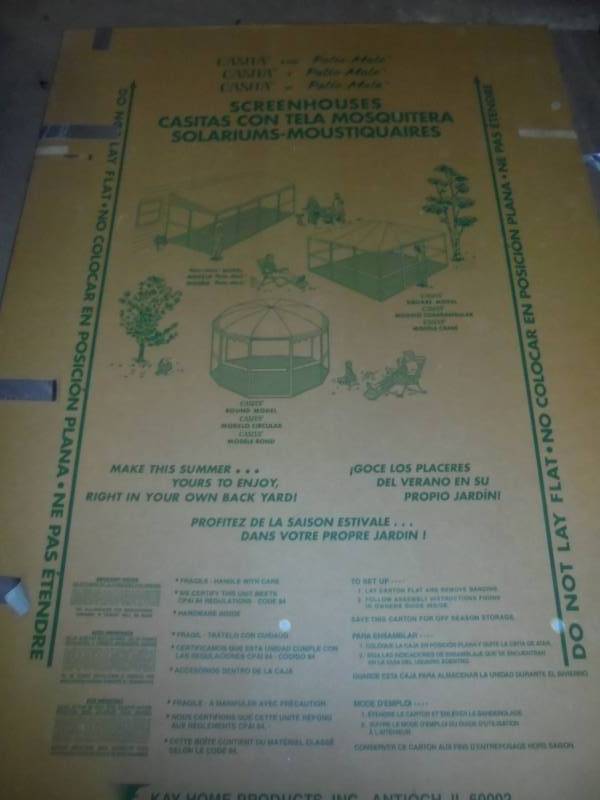 lot 7 image: 12ft Round Screen House, Brown Color, Casita Model, Retails $699, used 1x
