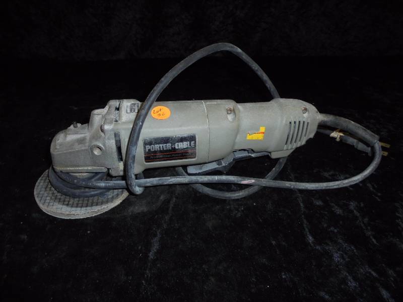 lot 25 image: Porter Cable Angle Grinder