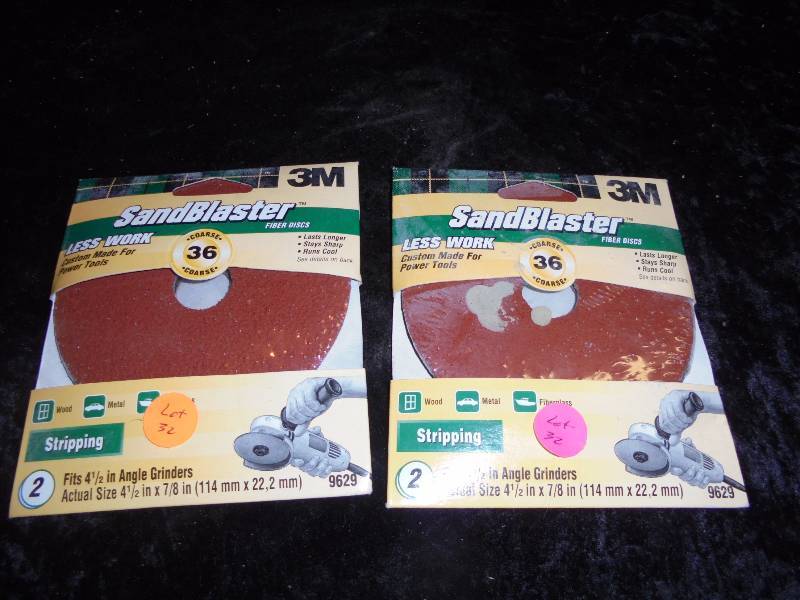 lot 28 image: Sandblaster Discs, Fits 4.5 Angle Grinder