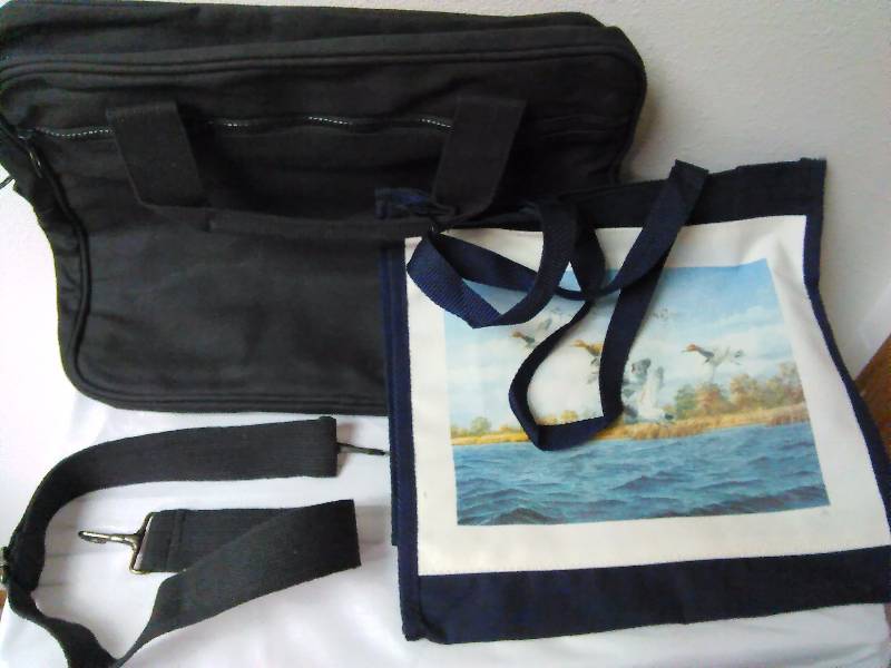 lot 608 image: Laptop Bag and Book Bag, Canvas