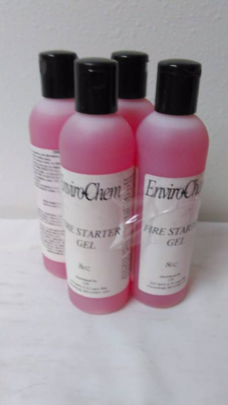 lot 61 image: Fire Starter Gel by Envirochem 8 oz. Bottles (4)