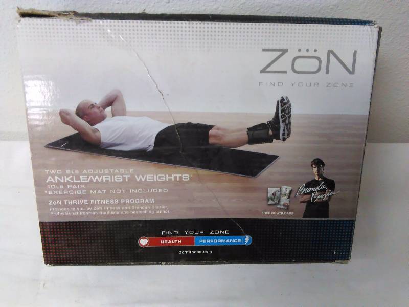lot 70 image: Zon Weighted Ankle Weights 5 lbs. ea.