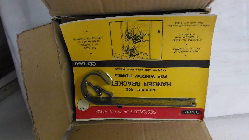 lot 94 image: Wrought Iron Hanging Brackets (10)