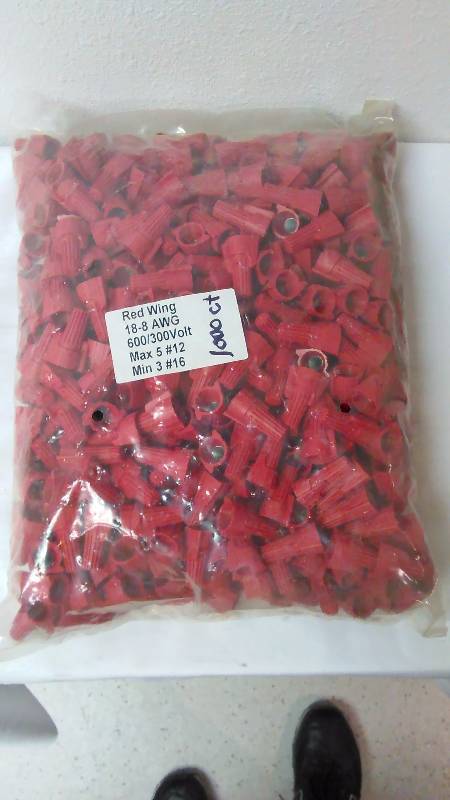 lot 95 image: Wire Nuts 18-8 1000 ct.