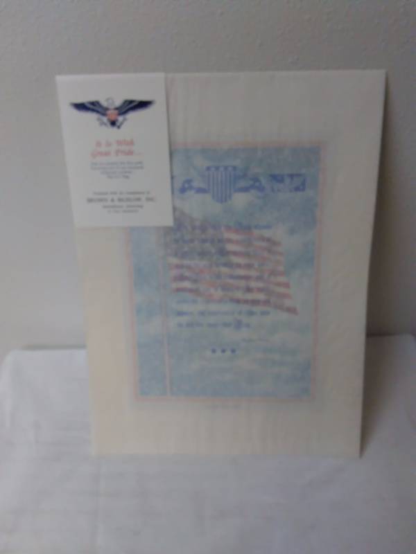 lot 110 image: Old Glory American Flag Print