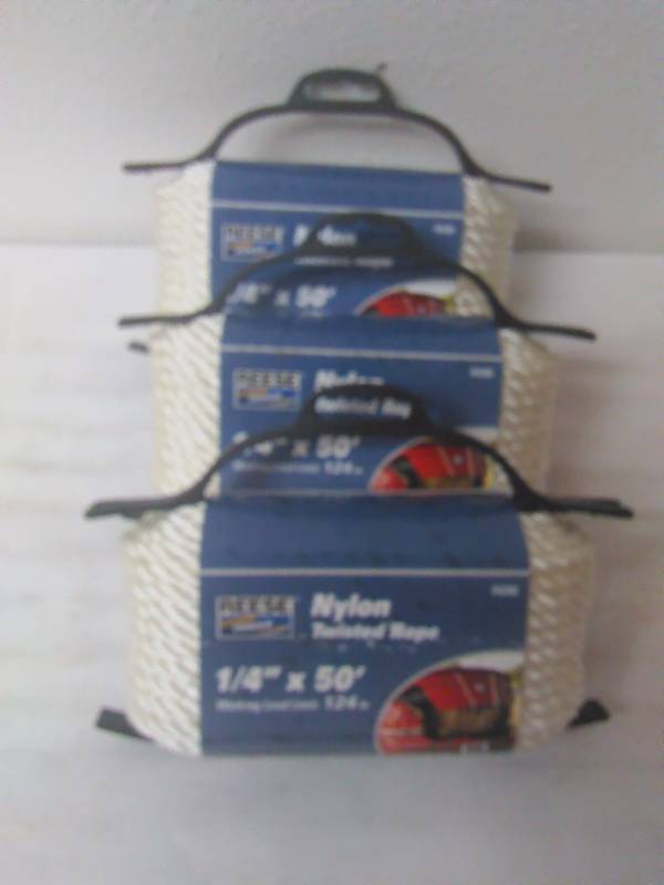 lot 157 image: Nylon Rope, 14 in.  x 50 ft.