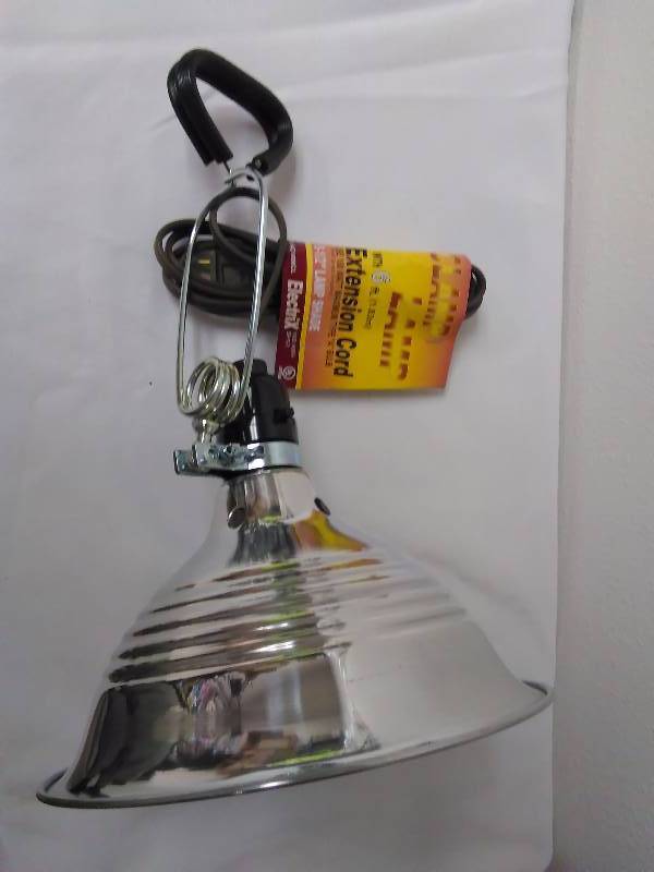 lot 210 image: 8.5 in. Clamp Light with 6 ft. cord