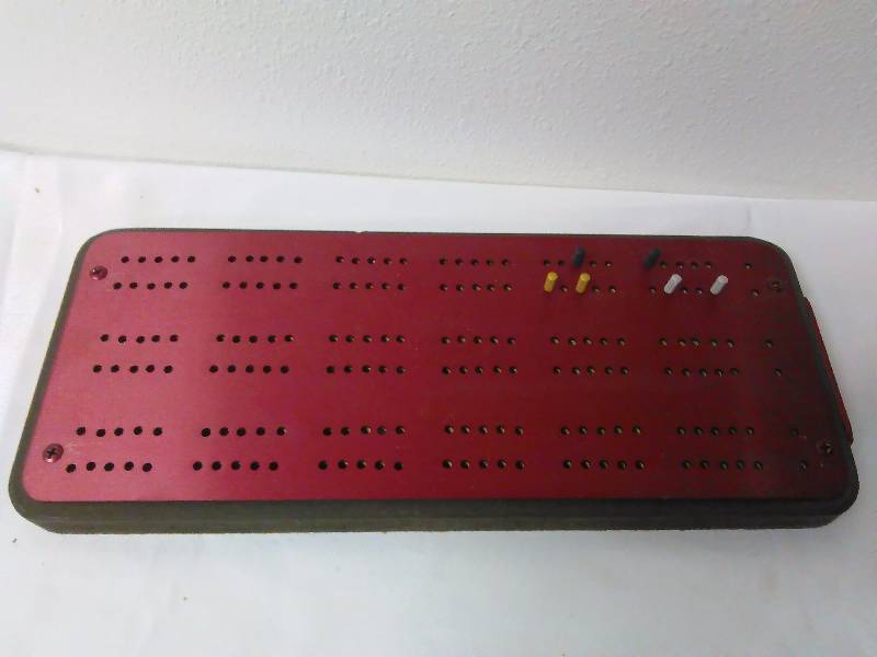lot 229 image: Cribbage Board with Metal Pegs