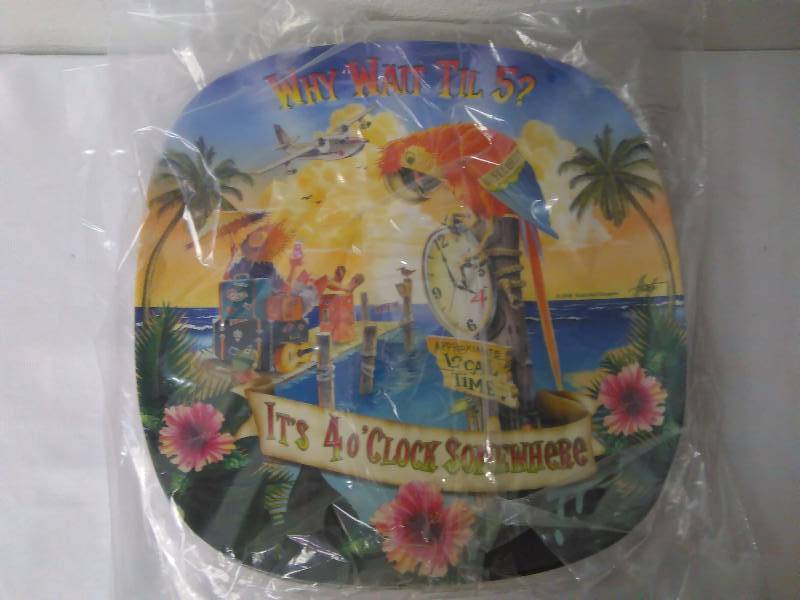 lot 242 image: Parrot Head Plates (4) Its 4 O Oclock Somewhere