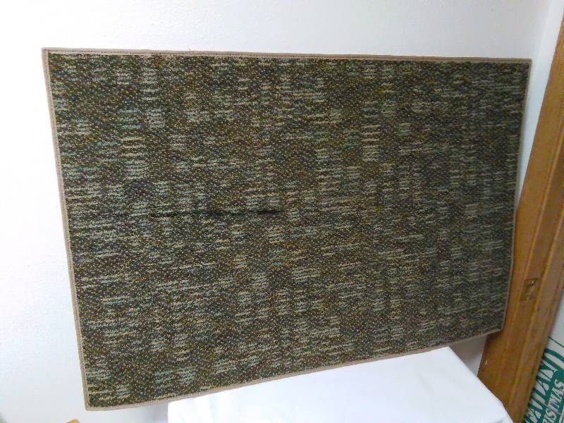 lot 250 image: Floor Mat (1) Brown and Tan Measures 36 in. x 24 in.