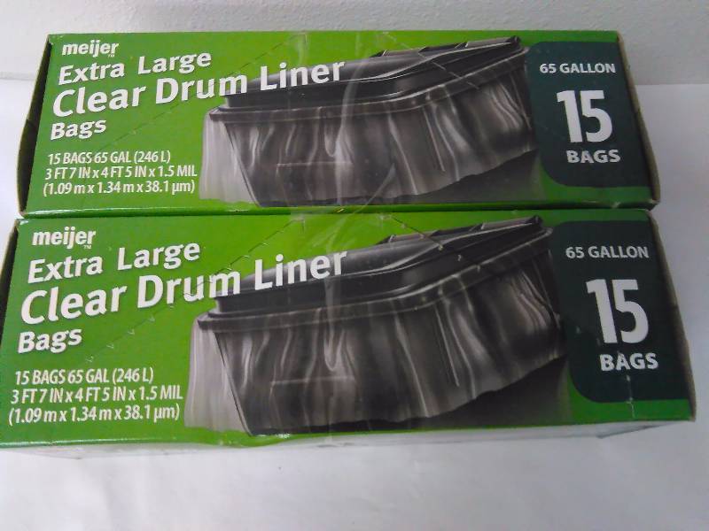 lot 255 image: 65-Gal Clear Drum Liners, 15 ct. (2)
