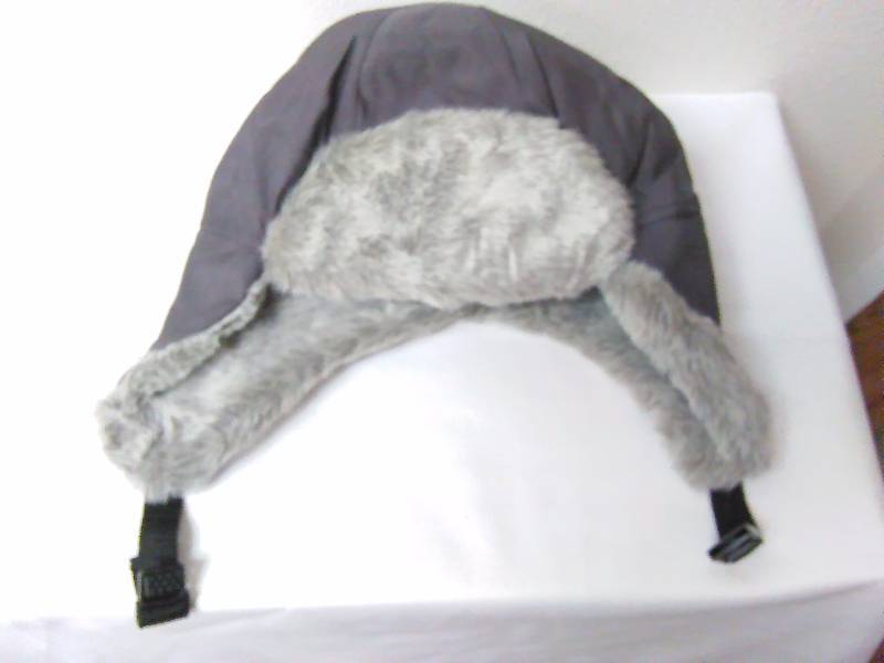 lot 268 image: Bomber Hat, Grey and Fur Lined, Mens LXL