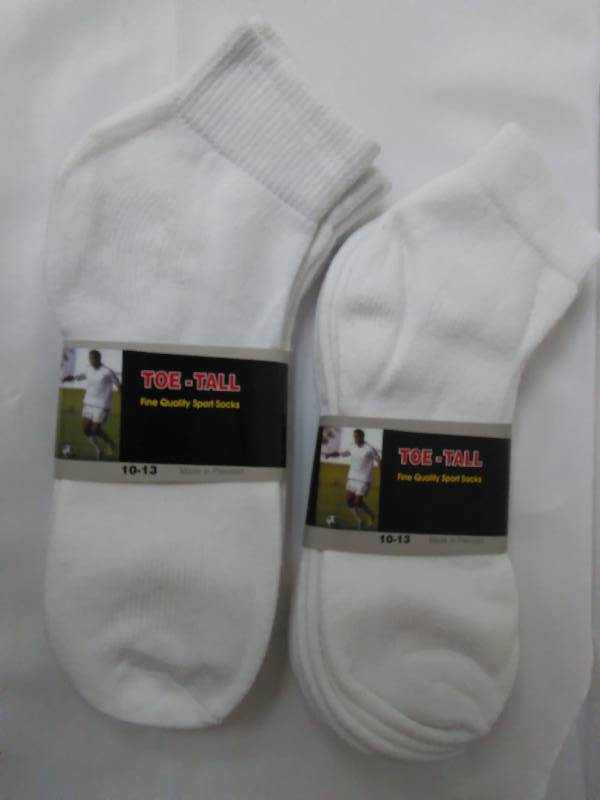 lot 281 image: Mens Ankle Socks (6 pr.) 8020 Cotton Poly