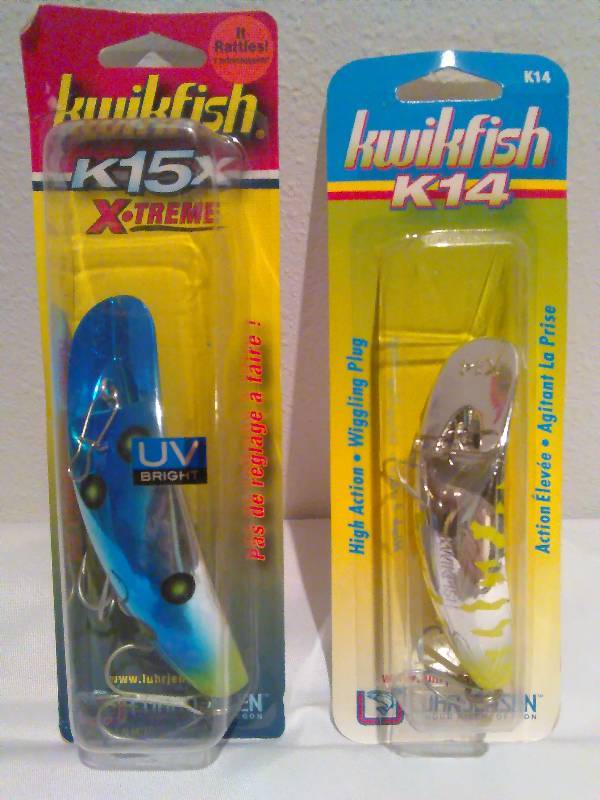 lot 284 image: Kwik Fish K15X and K14 Fishing Lure (2)