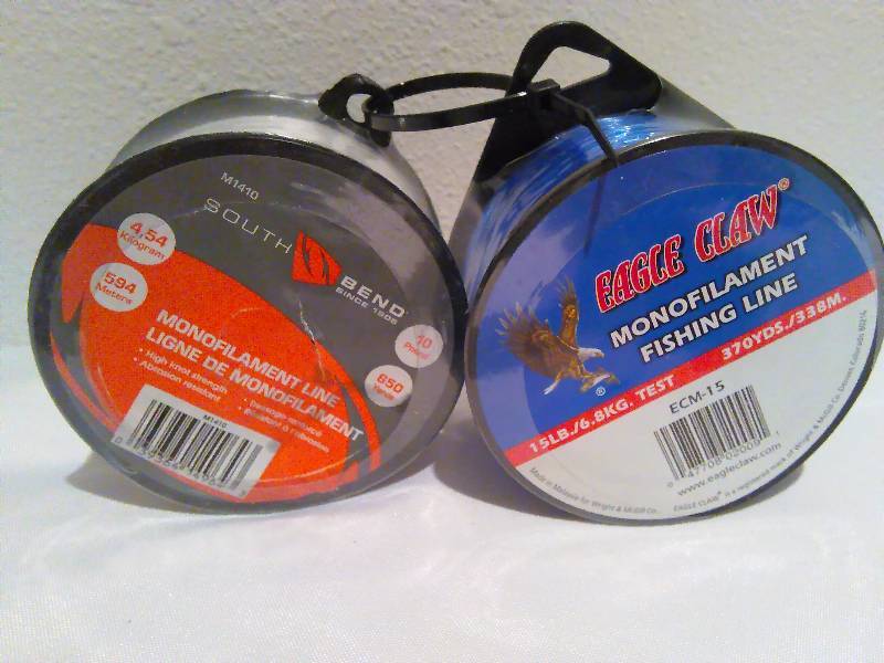 lot 301 image: Fishing Line (2) South Bend 650 yds. and Eagle Claw 370 yds.