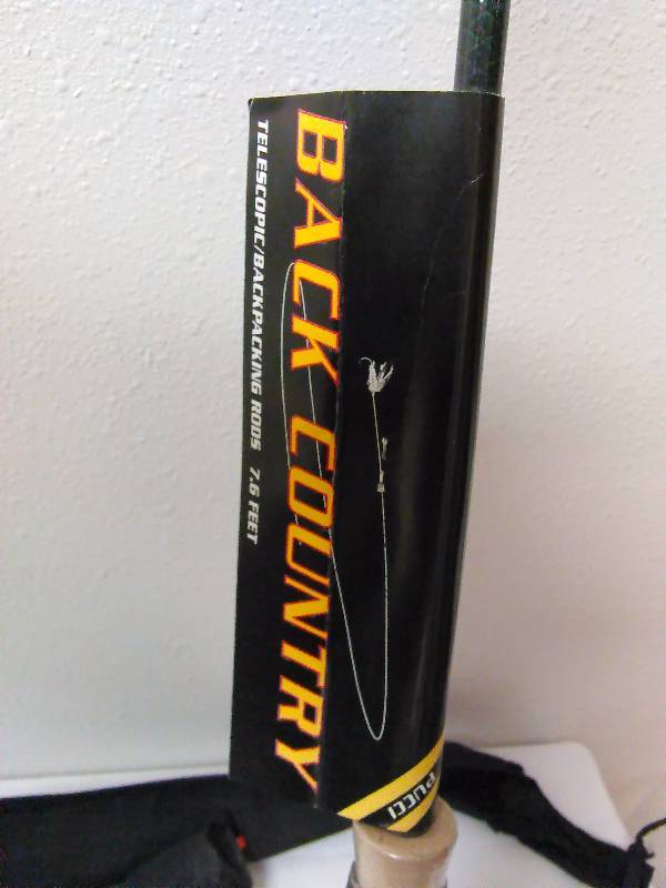 lot 341 image: Back Country Telescoping Fishing Rod, 7.5 ft. with carry case
