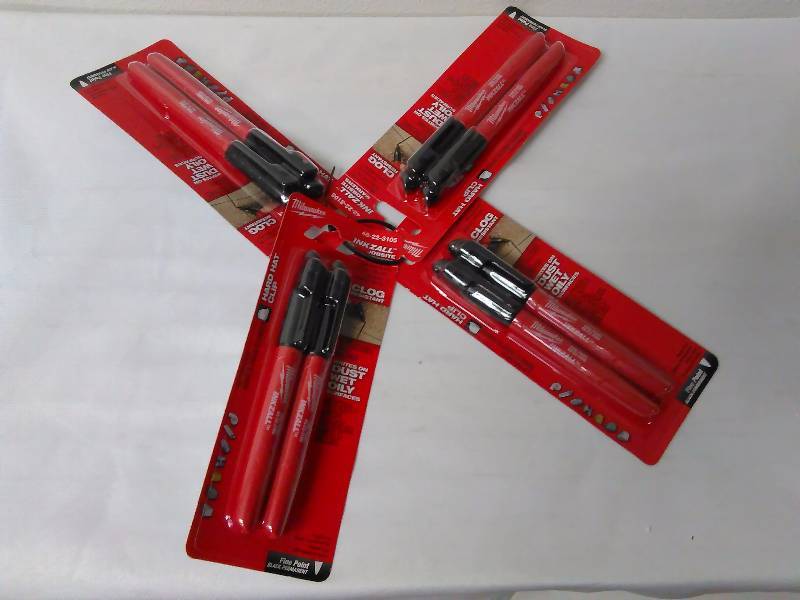lot 376 image: Markers 2pc Inkzall Jobsite markers by Milwaukee (4)