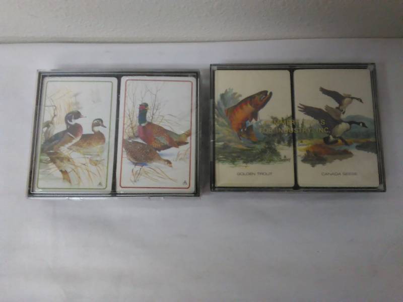 lot 385 image: Playing Cards, Outdoors, Geese, Trout, Pheasants and Duck (4)