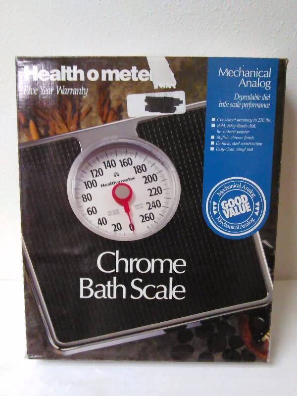 lot 411 image: Health-O-Meter Chrome Bath Scale, Mechanical Analog