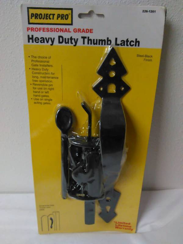 lot 413 image: Thumb Latch Kit, Heavy Duty, 11.5 in. Handle