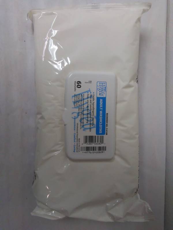 lot 466 image: Adult Wipes, Disposable 60 ct.
