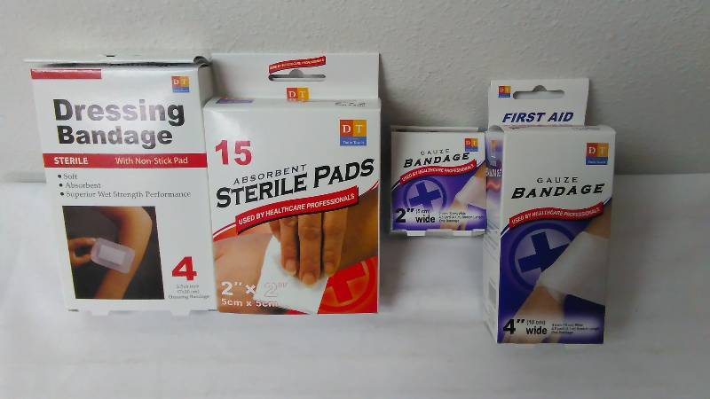 lot 471 image: First Aid Supplies, Steri Pads, Band aides, Gauze