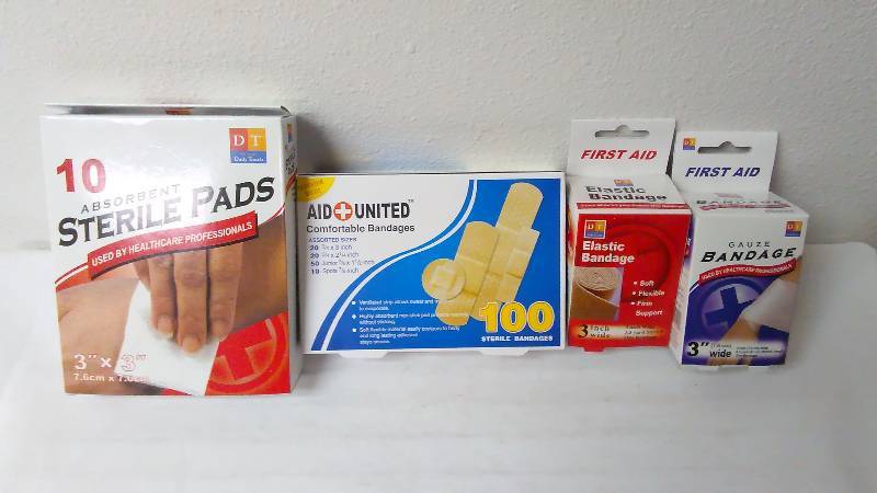 lot 472 image: First Aid Supplies, Steri Pads, Band aides, Gauze