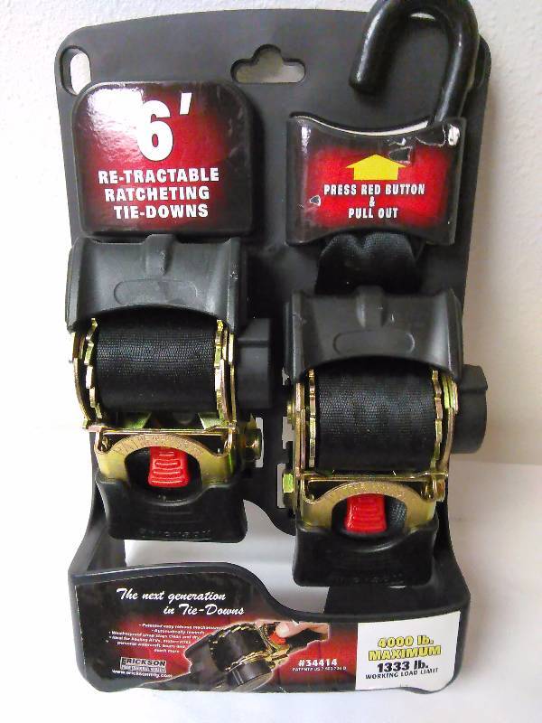 lot 548 image: Ratcheting Tie Downs, Retractable (2)