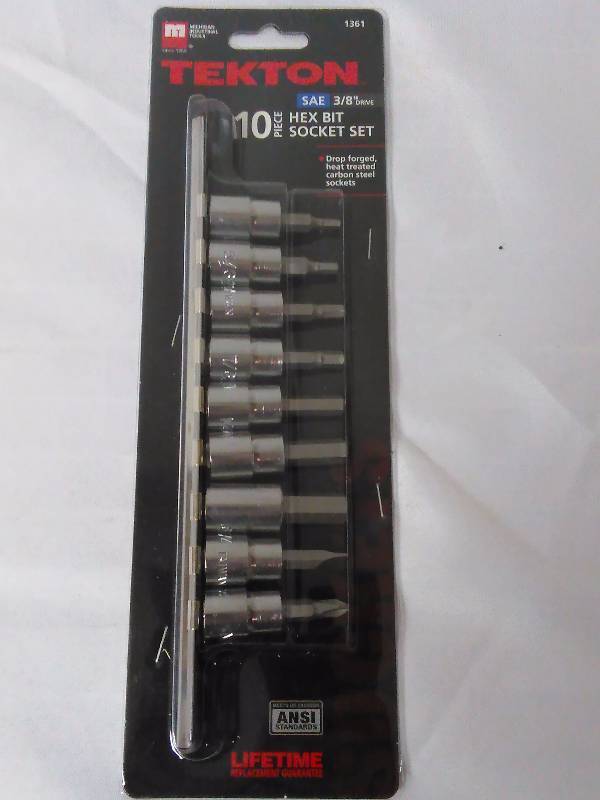 lot 577 image: SAE Socket Set, 10 pc, Techton