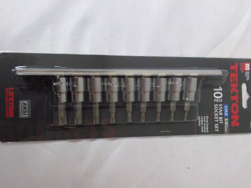 lot 578 image: Star Socket Set, 10 pc, Techton