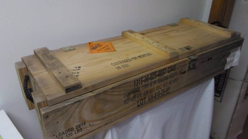 lot 613 image: Ammo Box, 37 in. x 12 in. x7 in.