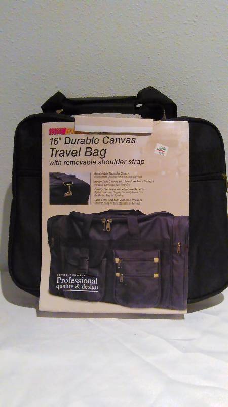 lot 638 image: 16 in. Durable Canvas Travel Bag, Road Pro