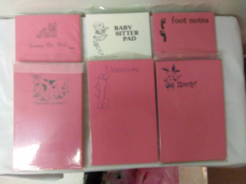 lot 49 image: Writing Note Pads 5 x 8 (6) Colors and Designs Vary