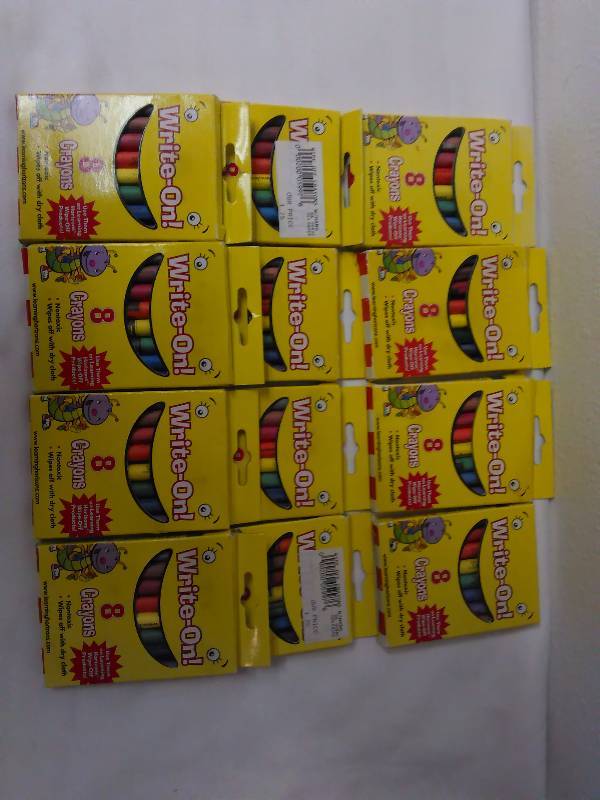 lot 677 image: Wipe Off Crayons, 8 ct. (12)