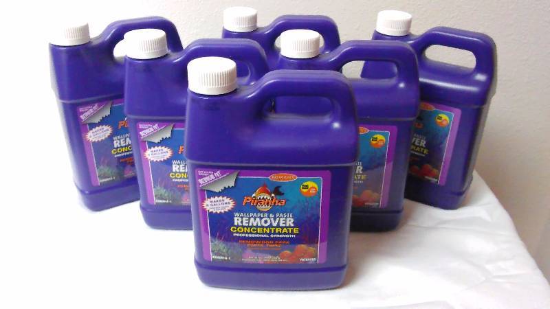 lot 727 image: Piranha Wallpaper and Paste Remover Concentrate, 32 oz. (6)