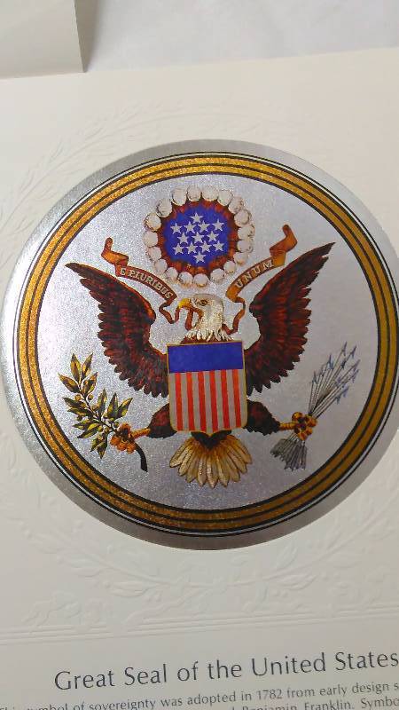 lot 753 image: The Great Seal of the United States Print 12 in. x 16 in.