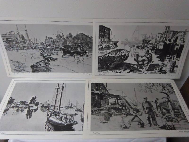 lot 762 image: Lionel Barrymore Placemats, San Pedro, Purdys Basin, Point Mugo, Quiet Waters