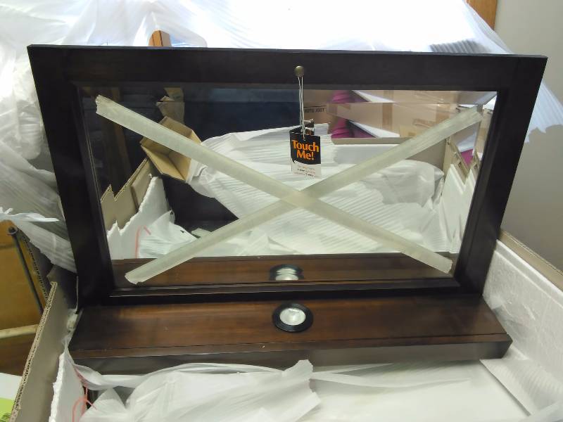 lot 787 image: Nightstand Lighted Mirrors (2), Coaster Fine Furniture